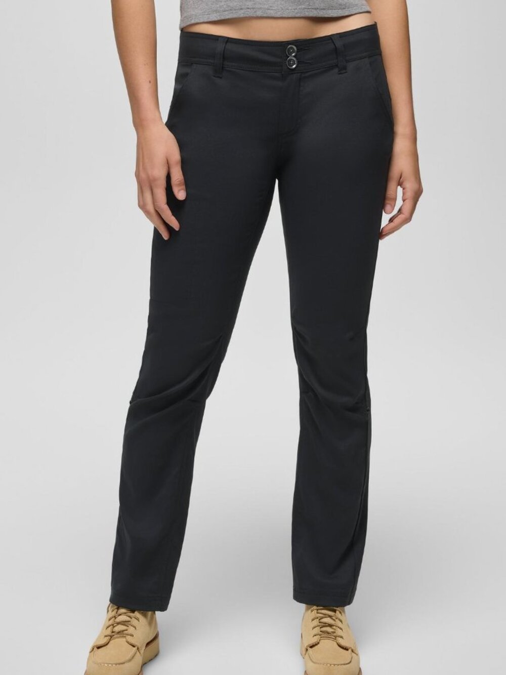 NWT prAna Halle Straight Pant Black Womens Size 10